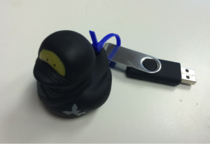 Figure 2: USB Rubber Ducky Device Guarded by Sacred Protector