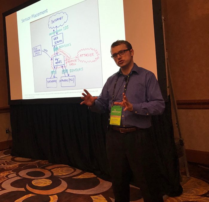 Where should you place your network sensors? David Harrison describes factors to consider during the Instrumentation and Architecture module on Day 1.