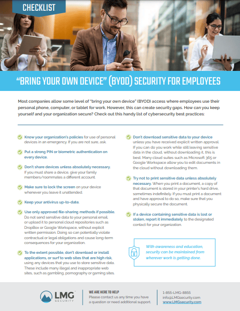 BYOD security checklist v2 image