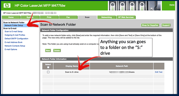 hacking printers image of scan to network folder