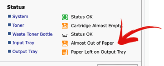 hacking printers blog image out of paper warning