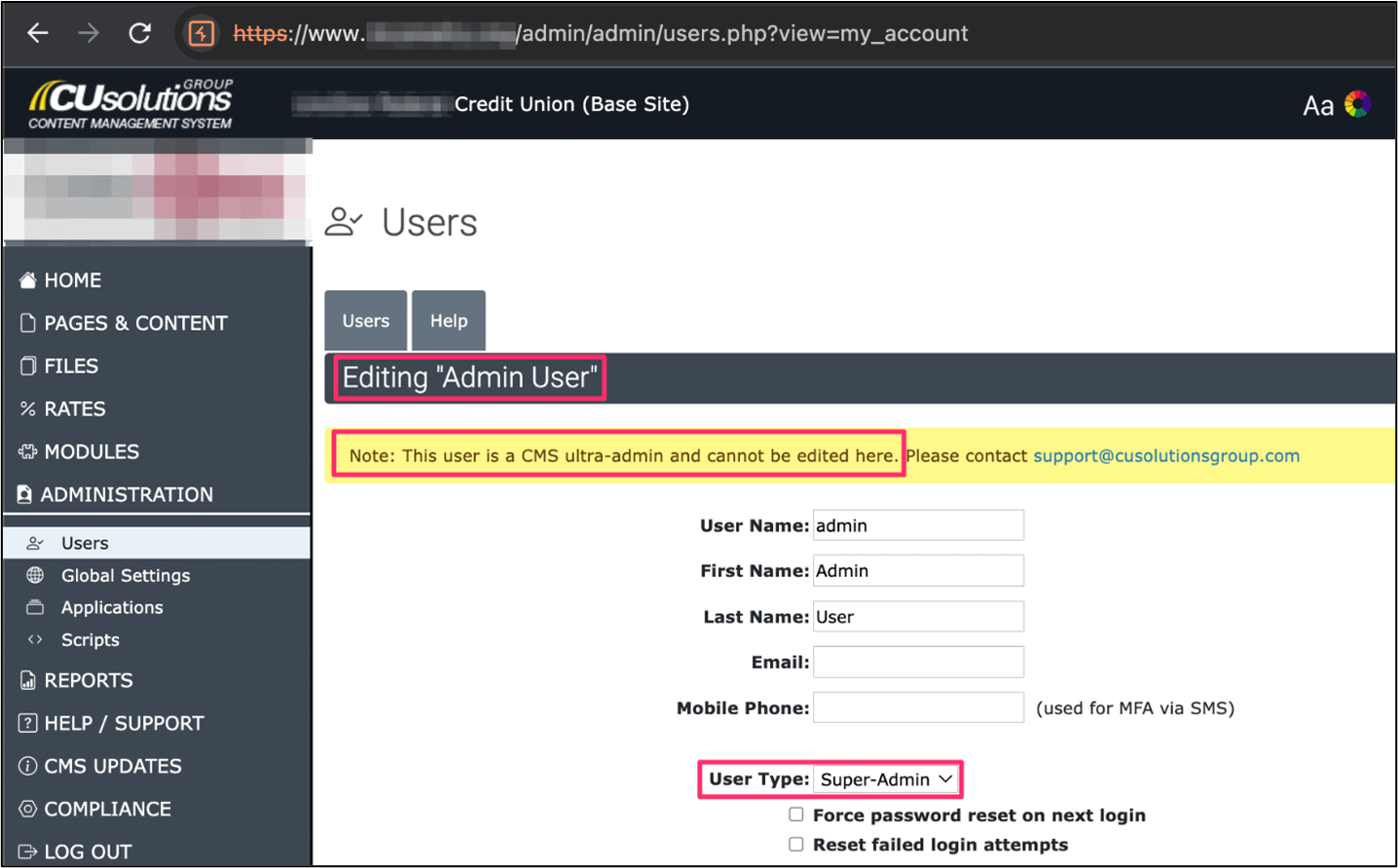 CU Solutions Group vulnerabilities in code image 4